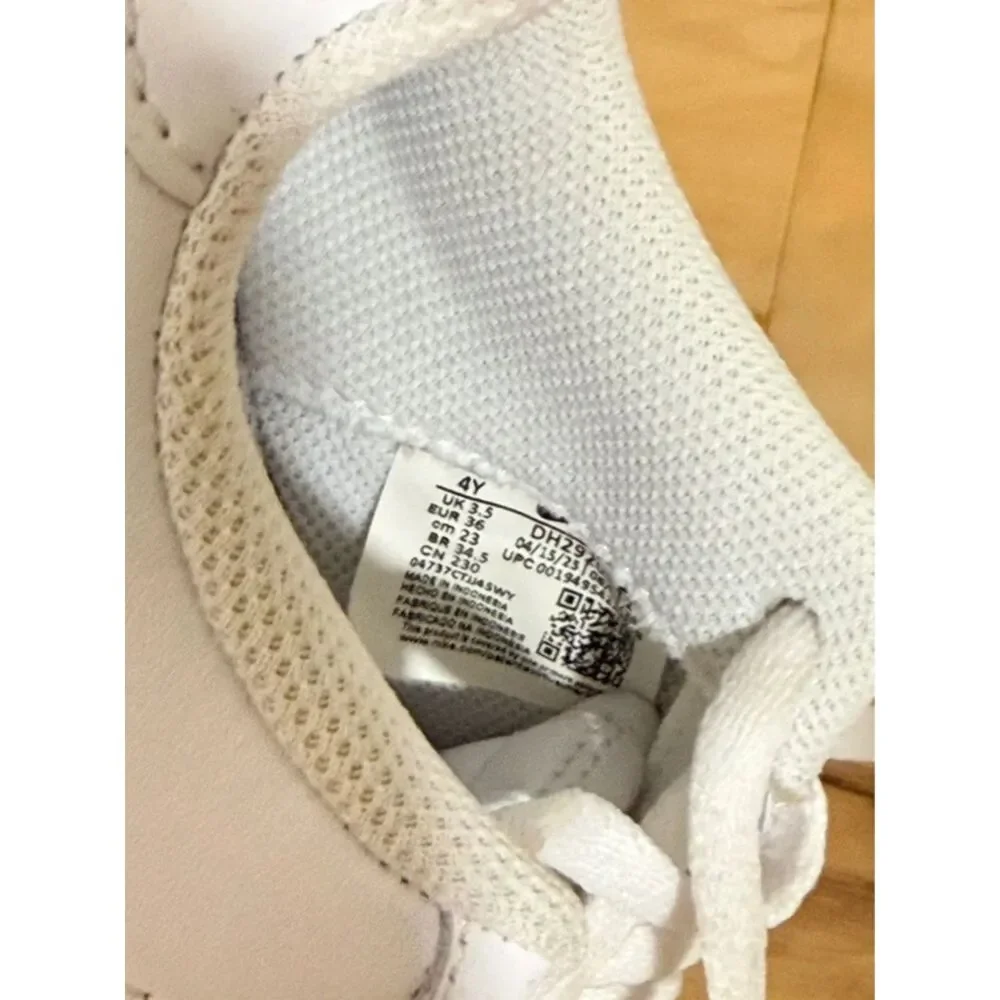 Nike Air Force 1 White Sneakers Youth 4Y Womens 5.5